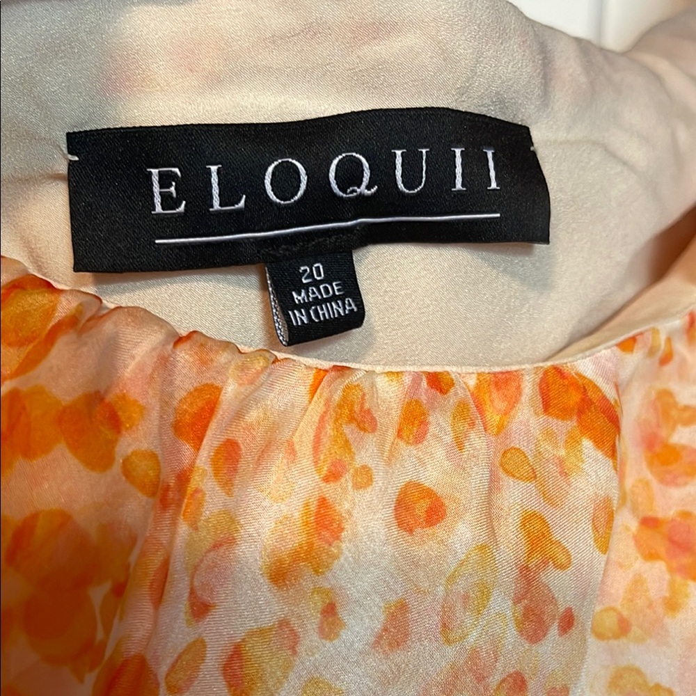 Elegant One-Shoulder Orange Ruffle Dress - Picture 6 of 9